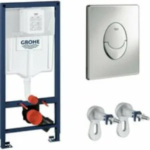 Система инсталляции для унитаза 3 в 1 с панелью смыва GROHE Rapid SL, хром (NW0142/S) Система инсталляции для унитаза 3 в 1 с панелью смыва GROHE Rapid SL, хром (NW0142/S)