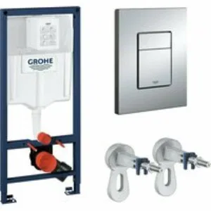 Система инсталляции для унитаза GROHE Rapid SL 3 в 1 с панелью смыва Skate Cosmopolitan, хром (NW0143/S) Система инсталляции для унитаза GROHE Rapid SL 3 в 1 с панелью смыва Skate Cosmopolitan, хром (NW0143/S)