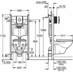 Комплект инсталляции GROHE Solido Compact 4 в 1 с подвесным унитазом Lecico Perth и сиденьем (39116000) Комплект инсталляции GROHE Solido Compact 4 в 1 с подвесным унитазом Lecico Perth и сиденьем (39116000)