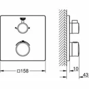 Душевая система GROHE Tempesta 250 Cube с термостатом для душа, хром (NSB0165) Душевая система GROHE Tempesta 250 Cube с термостатом для душа, хром (NSB0165)