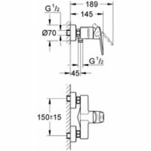 Смеситель для душа GROHE Europlus (УЦЕНКА - Брак покрытия), хром (33577002/U) (брак покрытия) Смеситель для душа GROHE Europlus (УЦЕНКА - Брак покрытия), хром (33577002/U) (брак покрытия)