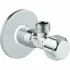 Вентиль угловой 1/2 дюйма GROHE, хром (22032000) Вентиль угловой 1/2 дюйма GROHE, хром (22032000)