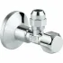 Угловой вентиль 3/8 дюйма GROHE, хром (22052000) Угловой вентиль 3/8 дюйма GROHE, хром (22052000)