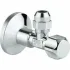 Угловой вентиль 3/8 дюйма GROHE, хром (22053000) Угловой вентиль 3/8 дюйма GROHE, хром (22053000)