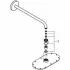 Верхний душ GROHE Rainshower Veris 300x150, 1 режим, 422 мм, белая луна (26170LS0) Верхний душ GROHE Rainshower Veris 300x150, 1 режим, 422 мм, белая луна (26170LS0)