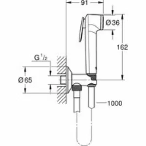 Набор для гигиенического душа, GROHE Tempesta-F Trigger Spray 30, 1000 мм, хром (26358000) Набор для гигиенического душа, GROHE Tempesta-F Trigger Spray 30, 1000 мм, хром (26358000)