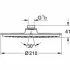 Верхний душ GROHE Rainshower Cosmopolitan, 1 режим, белая луна (28368LS0) Верхний душ GROHE Rainshower Cosmopolitan, 1 режим, белая луна (28368LS0)