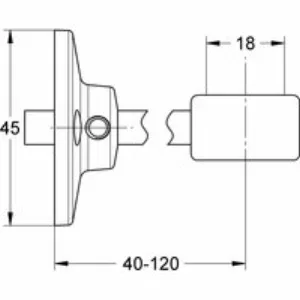 Настенный хомут GROHE, хром (28708000) Настенный хомут GROHE, хром (28708000)