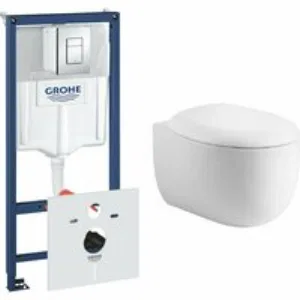Комплект инсталляции GROHE 38775001 с унитазом Aquatek АЛЬТАИР и сиденьем с микролифтом (NW0149/S) Комплект инсталляции GROHE 38775001 с унитазом Aquatek АЛЬТАИР и сиденьем с микролифтом (NW0149/S)