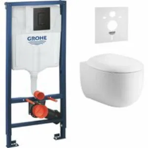 Комплект инсталляции GROHE 38811KF0-B/S с унитазом Aquatek АЛЬТАИР и сиденьем с микролифтом (NW0154/S) Комплект инсталляции GROHE 38811KF0-B/S с унитазом Aquatek АЛЬТАИР и сиденьем с микролифтом (NW0154/S)