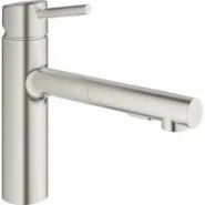 Смеситель для кухни GROHE Concetto с вытяжным душем, суперсталь (30273DC1)
