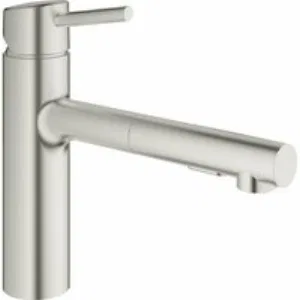 Смеситель для кухни GROHE Concetto с вытяжным душем, суперсталь (30273DC1) Смеситель для кухни GROHE Concetto с вытяжным душем, суперсталь (30273DC1)