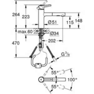 Смеситель для кухни GROHE Concetto с вытяжным душем, суперсталь (30273DC1) Смеситель для кухни GROHE Concetto с вытяжным душем, суперсталь (30273DC1)