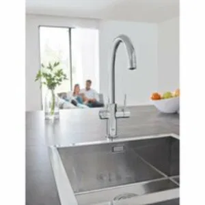 Смеситель для кухонной мойки GROHE Blue Home с системой фильтрации, охлаждения и газирования воды, хром (31455000) Смеситель для кухонной мойки GROHE Blue Home с системой фильтрации, охлаждения и газирования воды, хром (31455000)