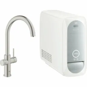 Смеситель для кухонной мойки GROHE Blue Home с системой фильтрации, охлаждения и газирования воды, суперсталь (31455DC0) Смеситель для кухонной мойки GROHE Blue Home с системой фильтрации, охлаждения и газирования воды, суперсталь (31455DC0)