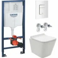 Комплект инсталляции GROHE 38772SH0 с унитазом Aquatek МИЯ и сиденьем с микролифтом (NW0160/S)