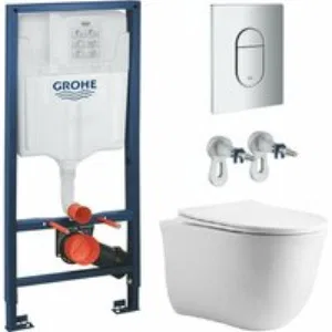 Комплект инсталляции GROHE NW0145/S с унитазом Aquatek КЛАССИК и сиденьем с микролифтом (NW0161/S) Комплект инсталляции GROHE NW0145/S с унитазом Aquatek КЛАССИК и сиденьем с микролифтом (NW0161/S)