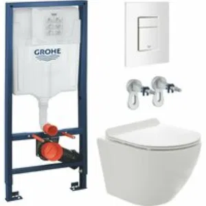Комплект инсталляции GROHE 38772SH0 с унитазом AQUAme AQM2002PRO и сиденьем с микролифтом (NW0178/S) Комплект инсталляции GROHE 38772SH0 с унитазом AQUAme AQM2002PRO и сиденьем с микролифтом (NW0178/S)