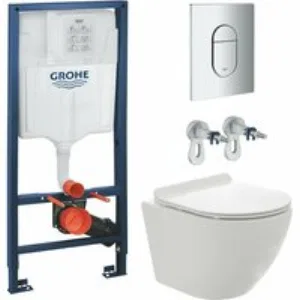 Комплект инсталляции GROHE NW0145/S с унитазом AQUAme AQM2002PRO и сиденьем с микролифтом (NW0183/S) Комплект инсталляции GROHE NW0145/S с унитазом AQUAme AQM2002PRO и сиденьем с микролифтом (NW0183/S)