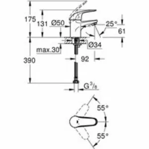 Комплект смесителей GROHE Eurosmart с душевым гарнитуром, хром (NB0077/S) Комплект смесителей GROHE Eurosmart с душевым гарнитуром, хром (NB0077/S)