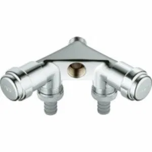 Двойной вентиль GROHE Eggeman Einfach, хром (41020000) Двойной вентиль GROHE Eggeman Einfach, хром (41020000)