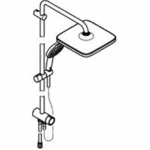 Душевая система GROHE Tempesta System 250 Cube Flex с переключателем потоков, хром (26977001) Душевая система GROHE Tempesta System 250 Cube Flex с переключателем потоков, хром (26977001)