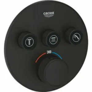 Душевая система GROHE Grohtherm SmartControl с термостатом для душа, черный (34863KF0) Душевая система GROHE Grohtherm SmartControl с термостатом для душа, черный (34863KF0)