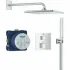Душевая система GROHE Grontherm Cube с термостатом для душа, хром (34868000) Душевая система GROHE Grontherm Cube с термостатом для душа, хром (34868000)