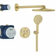 Душевая система GROHE Grohtherm SmartControl с термостатом для душа, холодный рассвет матовый (34863GN0)