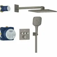 Душевая система GROHE Grohtherm SmartControl с термостатом для душа, темный графит матовый (34864AL0)