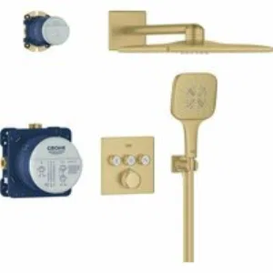 Душевая система GROHE Grohtherm SmartControl с термостатом для душа, холодный рассвет матовый (34864GN0) Душевая система GROHE Grohtherm SmartControl с термостатом для душа, холодный рассвет матовый (34864GN0)