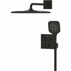 Душевая система GROHE Grohtherm SmartControl с термостатом для душа, фантомный черный (34865KF0) Душевая система GROHE Grohtherm SmartControl с термостатом для душа, фантомный черный (34865KF0)