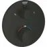 Внешняя часть термостата для душа GROHE Grohtherm на 2 потребителя, круглая, матовый черный (1022082430) Внешняя часть термостата для душа GROHE Grohtherm на 2 потребителя, круглая, матовый черный (1022082430)