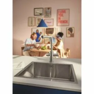 Смеситель для кухонной мойки GROHE Blue Pure Minta c вытяжным изливом, функцией фильтрации, без фильтра в комплекте, суперсталь (30601DC0) Смеситель для кухонной мойки GROHE Blue Pure Minta c вытяжным изливом, функцией фильтрации, без фильтра в комплекте, суперсталь (30601DC0)
