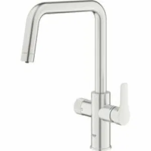 Смеситель для кухонной мойки GROHE Blue Pure Start с функцией фильтрации, без фильтра в комплекте, суперсталь (30595DC0) Смеситель для кухонной мойки GROHE Blue Pure Start с функцией фильтрации, без фильтра в комплекте, суперсталь (30595DC0)