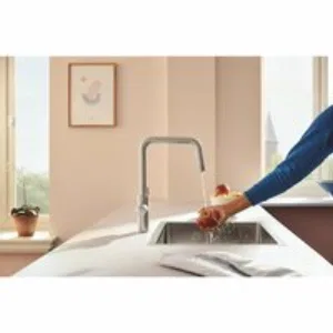 Смеситель для кухонной мойки GROHE Blue Pure Start с функцией фильтрации, без фильтра в комплекте, суперсталь (30595DC0) Смеситель для кухонной мойки GROHE Blue Pure Start с функцией фильтрации, без фильтра в комплекте, суперсталь (30595DC0)