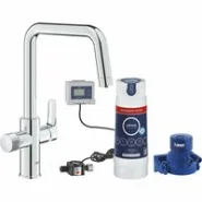Смеситель для кухонной мойки GROHE Blue Pure Start с функцией фильтрации, с фильтром Ultrasafe в комплекте, хром (30594000)