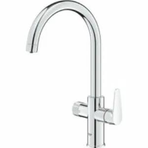 Смеситель для кухонной мойки GROHE Blue Pure StartCurve с функцией фильтрации, без фильтра в комплекте, хром (30592000) Смеситель для кухонной мойки GROHE Blue Pure StartCurve с функцией фильтрации, без фильтра в комплекте, хром (30592000)