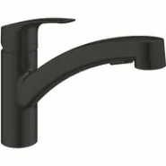 Смеситель для кухни GROHE Eurosmart с вытяжным душем, черный (303052431)