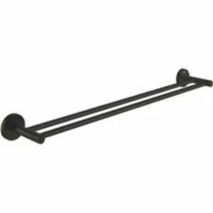 Держатель для полотенец GROHE Essentials двойной, матовый черный (1024732430) Держатель для полотенец GROHE Essentials двойной, матовый черный (1024732430)
