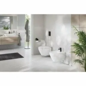 Держатель для туалетной бумаги GROHE Essentials с крышкой, матовый черный (1024652430) Держатель для туалетной бумаги GROHE Essentials с крышкой, матовый черный (1024652430)