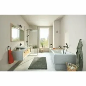 Держатель для туалетной бумаги GROHE Essentials с крышкой, матовый черный (1024652430) Держатель для туалетной бумаги GROHE Essentials с крышкой, матовый черный (1024652430)