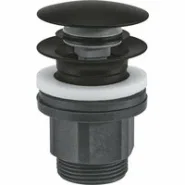 Донный клапан для раковины GROHE Push-Open, матовый черный (1024642430)
