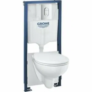 Система инсталляции GROHE Rapid SL с подвесным унитазом Bau Ceramic и сиденьем (36500000) Система инсталляции GROHE Rapid SL с подвесным унитазом Bau Ceramic и сиденьем (36500000)