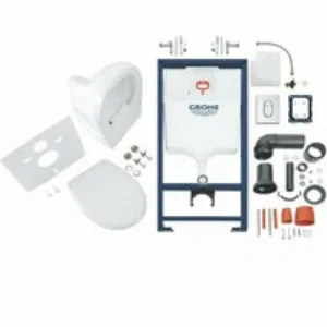 Система инсталляции GROHE Rapid SL с подвесным унитазом Bau Ceramic и сиденьем (36500000) Система инсталляции GROHE Rapid SL с подвесным унитазом Bau Ceramic и сиденьем (36500000)