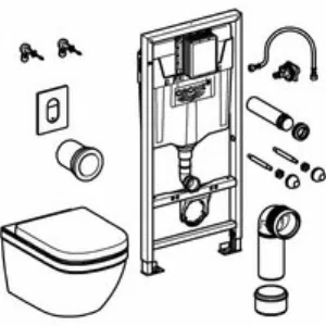 Комплект инсталляции GROHE Rapid SL с подвесным унитазом Euro Ceramic и сиденьем (36501000) Комплект инсталляции GROHE Rapid SL с подвесным унитазом Euro Ceramic и сиденьем (36501000)