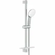 Душевой гарнитур GROHE Tempesta 110 с мыльницей, 3 режима струи, душевая штанга 600 мм, 7,4 л/мин, хром (26918003)