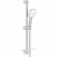 Душевой гарнитур GROHE Tempesta Cube 110 с мыльницей, 3 режима струи, душевая штанга 600 мм, 7,4 л/мин, хром (27576003)