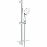 Душевой гарнитур GROHE Tempesta 110 с мыльницей, 3 режима струи, душевая штанга 600 мм, 7,4 л/мин, хром (27600003)