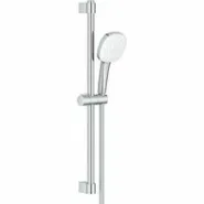 Душевой гарнитур GROHE Tempesta Cube 110, 2 режима струи, душевая штанга 600 мм, 5,6 л/мин, хром (2757830E)